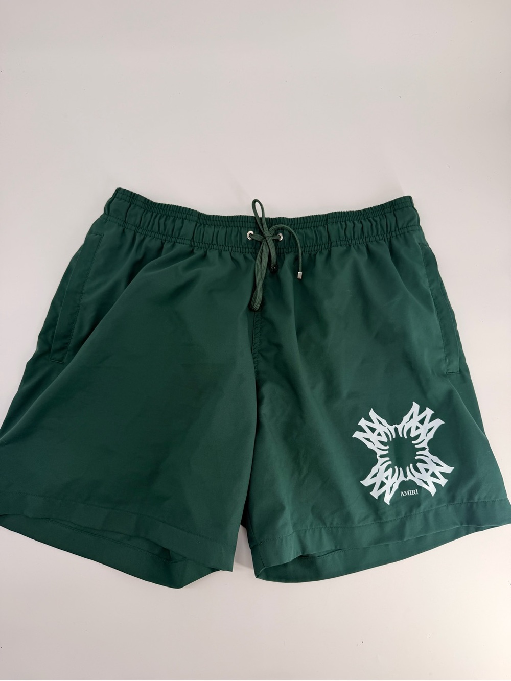 AMIRI Men's Forest Green Swim Shorts MA CORE LOGO SWIM TRUNK Size 48